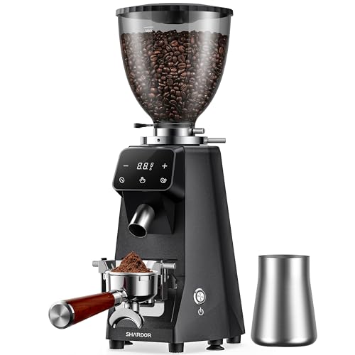 SHARDOR 64mm Burr Coffee Grinder Electric 100 Settings