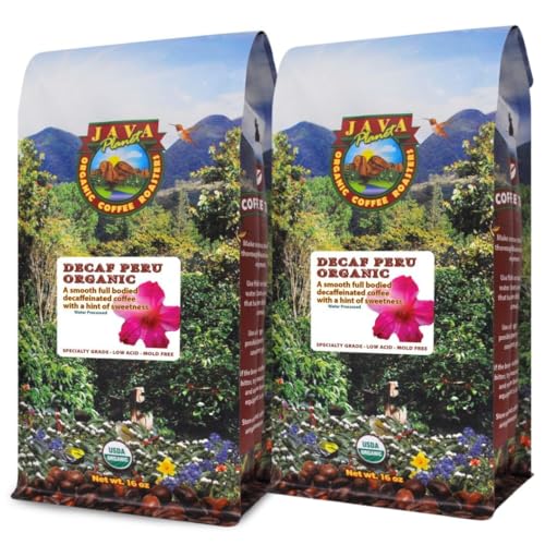 Java Planet Organic Decaf Coffee Beans - Low Acid 2lb