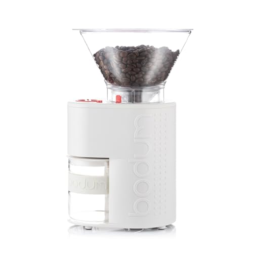 Bodum Bistro Electric Burr Coffee Grinder - White