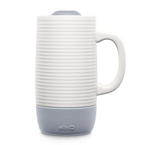 Ello Jane 18oz Ceramic Travel Mug with Handle - Gray