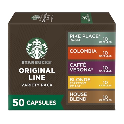Starbucks Nespresso Variety Pack - 50 Espresso Pods