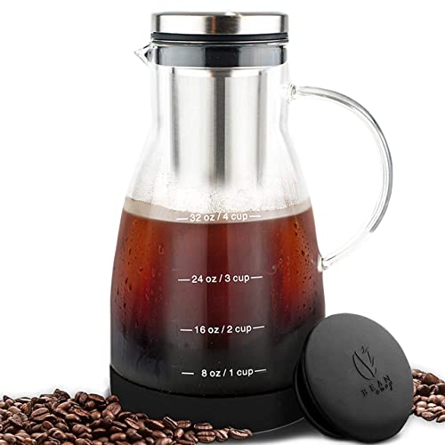 Bean Envy 32oz Glass Cold Brew Coffee Maker