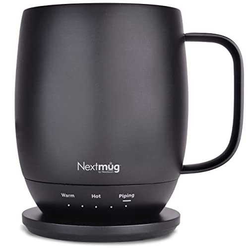 Nextmug Temperature-Controlled Self-Heating Coffee Mug - Black, 14 oz