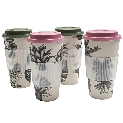 Chef Craft Bamboo Fiber Travel Mug Set 22oz 4-Pack