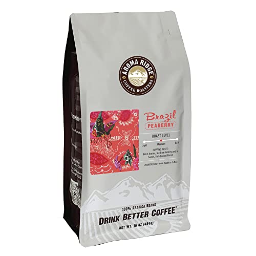 Aroma Ridge Brazil Peaberry Coffee Beans 16oz