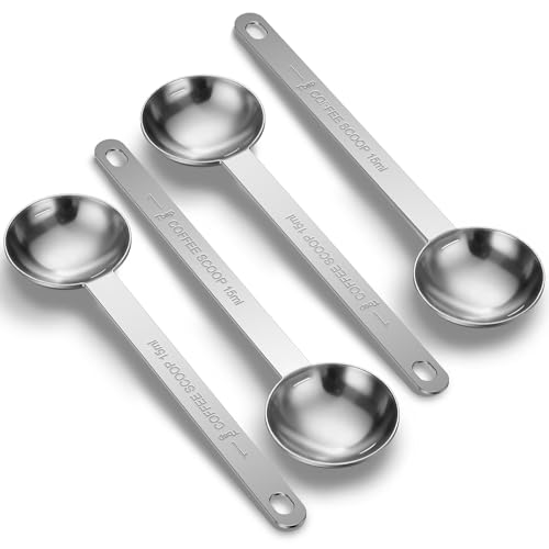 Qoarxui Stainless Steel Coffee Measuring Spoons 4-Pack