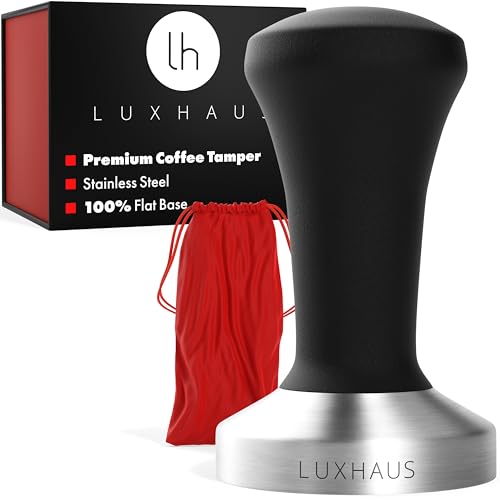 LuxHaus 58mm Espresso Tamper - Stainless Steel Base