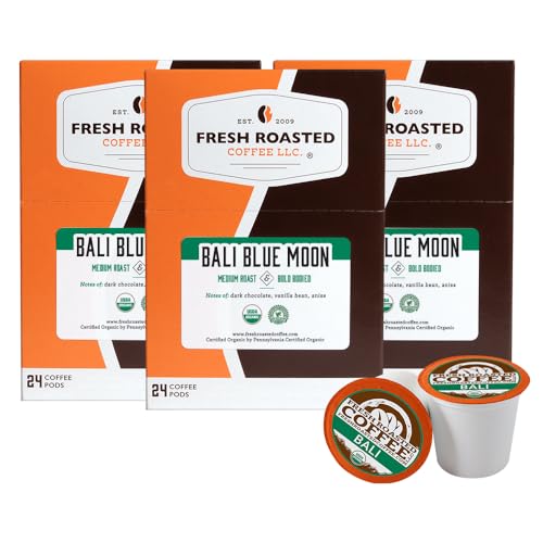 Fresh Roasted Coffee Organic Bali Blue Moon K-Cups