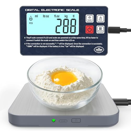 AWLKIM Digital Kitchen Scale with Detachable Display