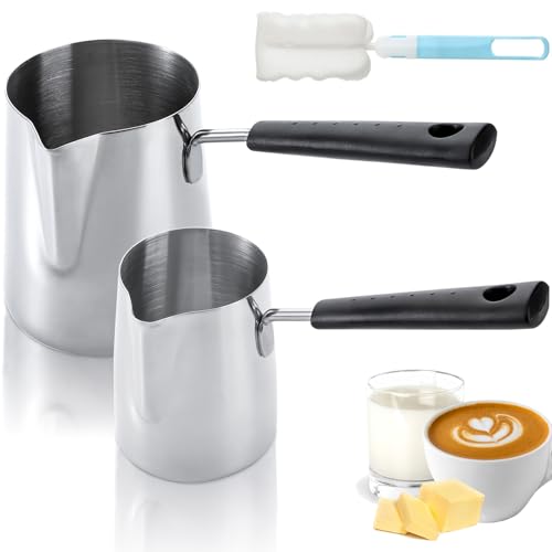 Dicunoy Turkish Coffee Pot Set - 12oz & 22oz Stainless Steel