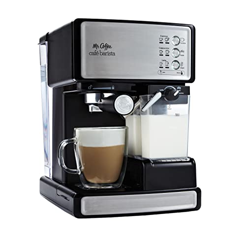Mr. Coffee Espresso Machine with Milk Frother 15-Bar