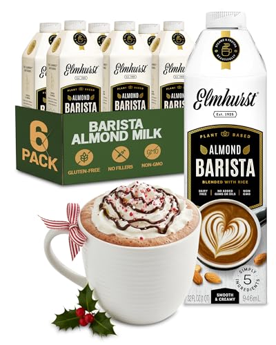 Elmhurst Barista Almond Milk 32oz 6-Pack