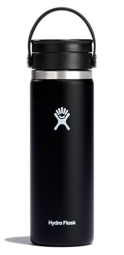 Hydro Flask Wide Mouth Black Water Bottle 20oz