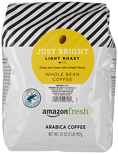 Amazon Fresh Just Bright Light Roast Whole Bean Coffee