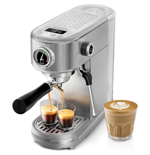 HIBREW Semi-Automatic Espresso Machine with Milk Frother