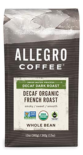 Allegro Decaf Organic French Roast Whole Bean Coffee