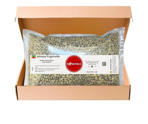 Roastika Ethiopia Yirgacheffe Green Coffee Beans 2lb