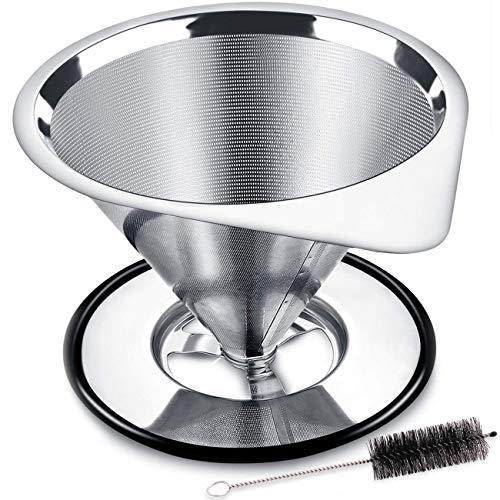 LHS Stainless Steel Pour Over Coffee Dripper