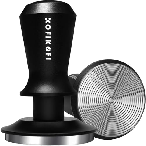 KOFIKOFI 53.3mm Espresso Tamper with Spring Loaded Base