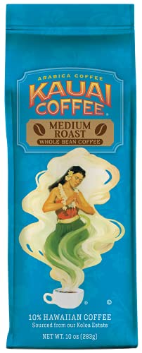 Kauai Coffee Koloa Estate Medium Roast Whole Bean 10oz