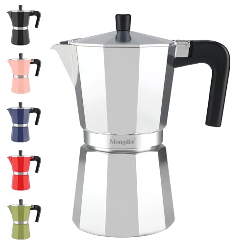 Mongdio Stovetop Moka Pot 9-Cup Espresso Maker