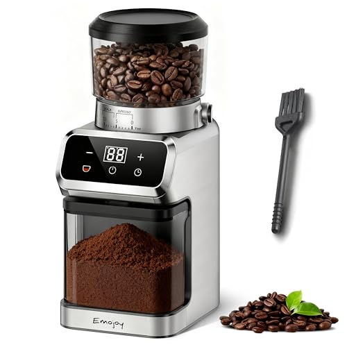 Emojoy Electric Burr Coffee Grinder - 30 Settings