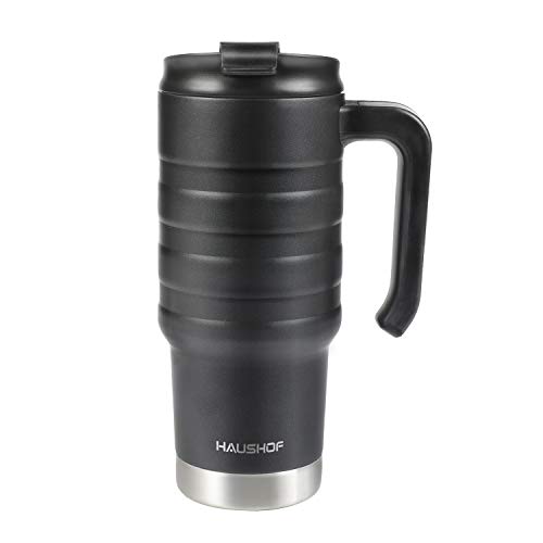HAUSHOF 24oz Insulated Travel Mug with Handle