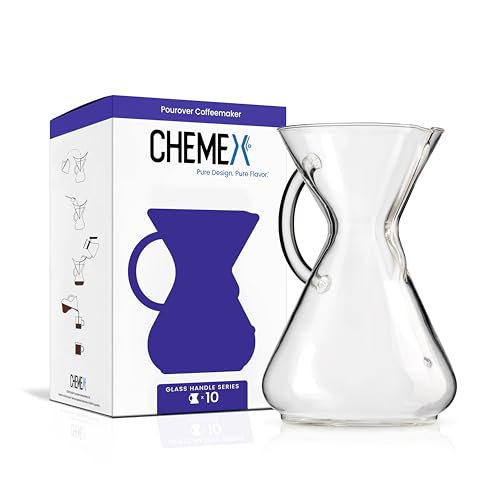 Chemex Pour-Over Glass Coffee Maker - 10 Cup