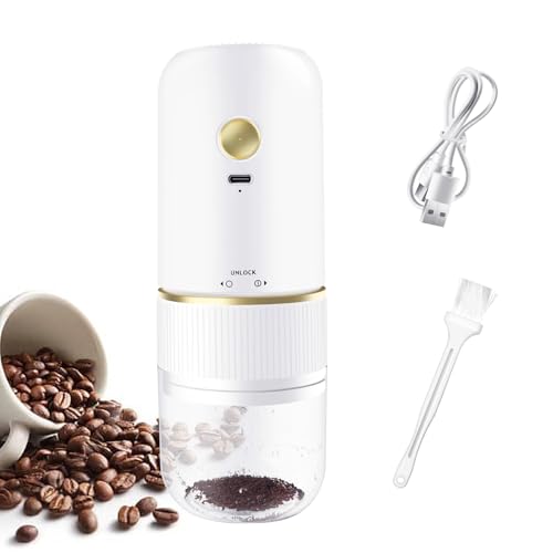 LUODIRGB Portable Rechargeable Burr Coffee Grinder