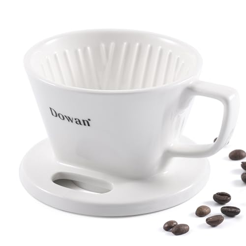 DOWAN Pour Over Coffee Dripper - Manual Ceramic Brewer