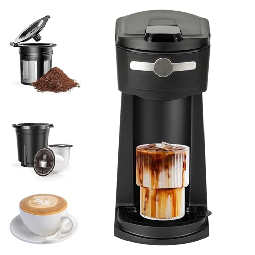Sykaffe 2-in-1 K-Cup Coffee Maker with Reusable Filter
