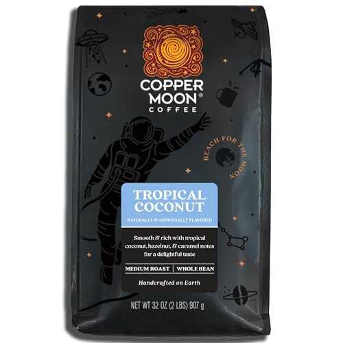 Copper Moon Tropical Coconut Medium Roast Whole Bean Coffee, 2 lb