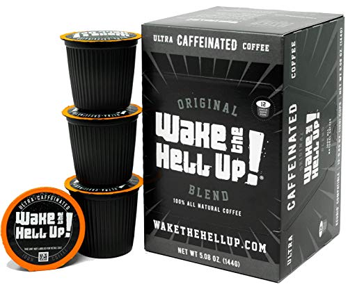 Wake The Hell Up! Ultra-Caffeinated Dark Roast K-Cups 12ct