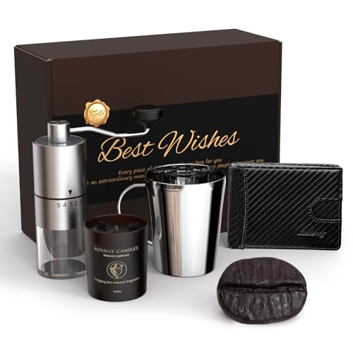Joyvella Men's Coffee Gift Set - 5 Piece Basket