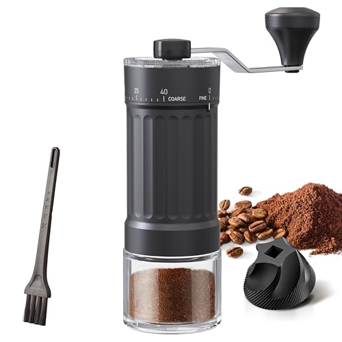 KharWette Portable Manual Coffee Grinder Ceramic Burr