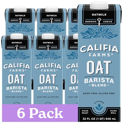 Califia Farms Barista Oat Milk, 32 oz, 6-Pack