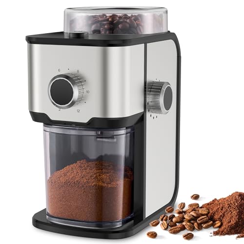 Ollygrin Electric Burr Coffee Grinder - 14 Settings