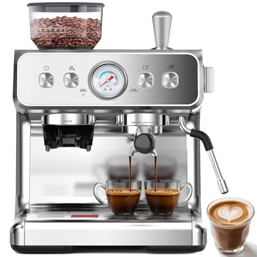 COWSAR 20 Bar Espresso Machine with Built-in Grinder