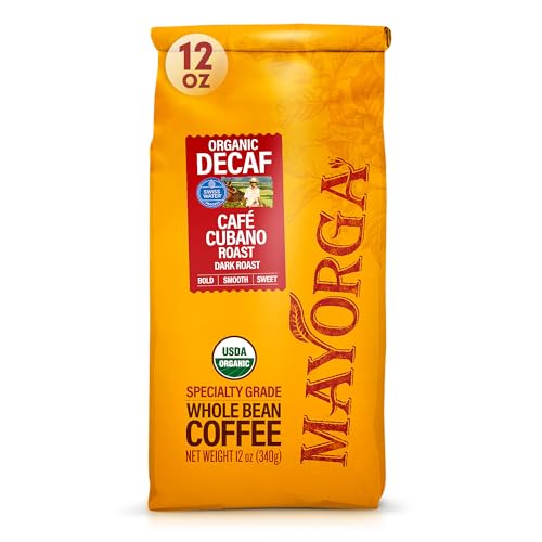 Mayorga Decaf Cubano Dark Roast Whole Bean Coffee 12oz