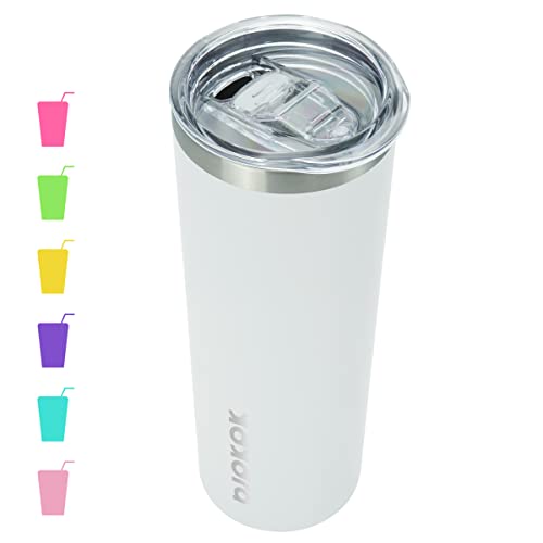 BJPKPK 20oz Insulated Stainless Steel Tumbler White
