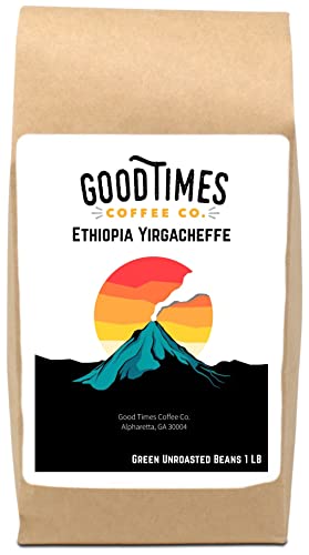 Good Times Ethiopian Yirgacheffe Green Coffee Beans 1lb