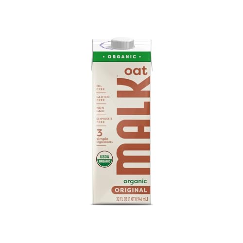 MALK Unsweetened Organic Oat Milk - Shelf Stable