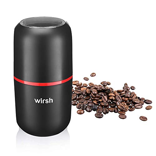 Wirsh Electric Coffee Grinder with Stainless Steel Blades