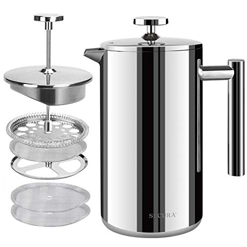 Secura Stainless Steel French Press Coffee Maker 50oz