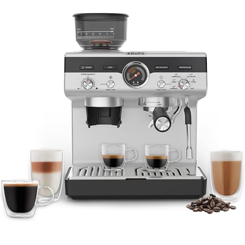 KRUPS Precision Espresso Machine with Built-in Grinder