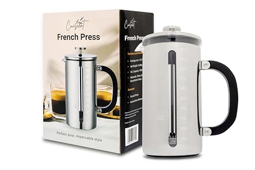 Cuiscent Glass French Press Coffee Maker 34oz