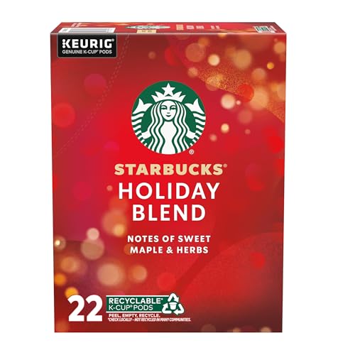 Starbucks Holiday Blend K-Cup Pods Medium Roast 22ct