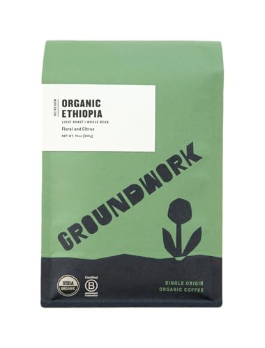 Groundwork Ethiopia Heirloom Whole Bean Coffee Light Roast