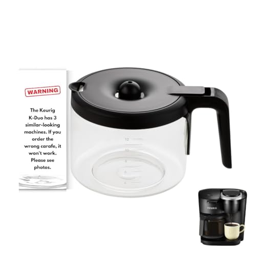 HAKANO 12-Cup Glass Carafe for Keurig K-Duo Essentials