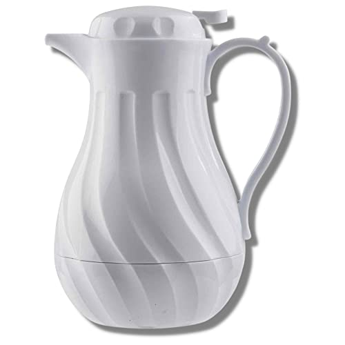 TableCraft 40oz Insulated Coffee Decanter White